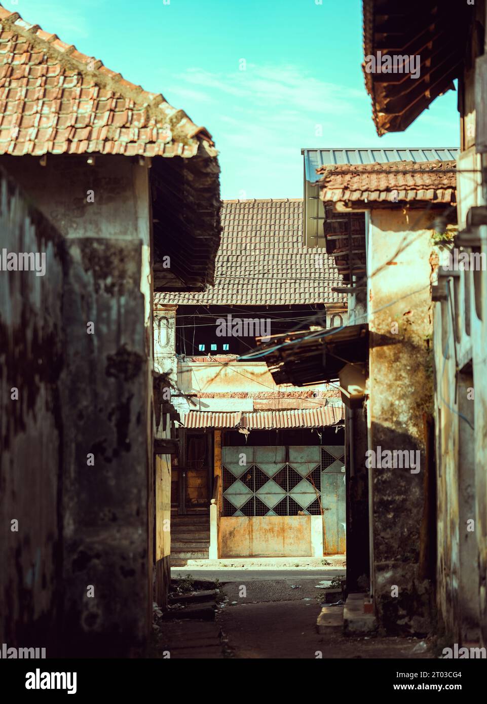 Fotografia di strada a Mattanchery, Kerala, India Foto Stock