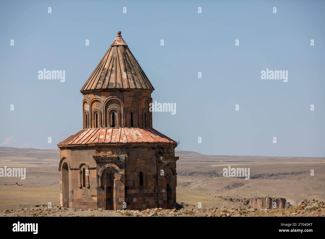 La città in rovina di Ani e le rovine di ani, Kars-Turkey Foto Stock