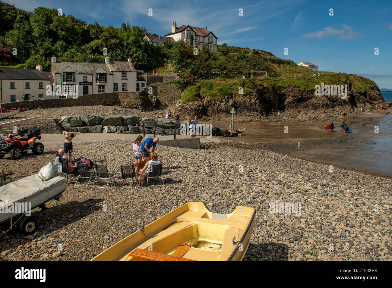 Spiaggia a Little Haven, Pembrokeshire, Galles Foto Stock