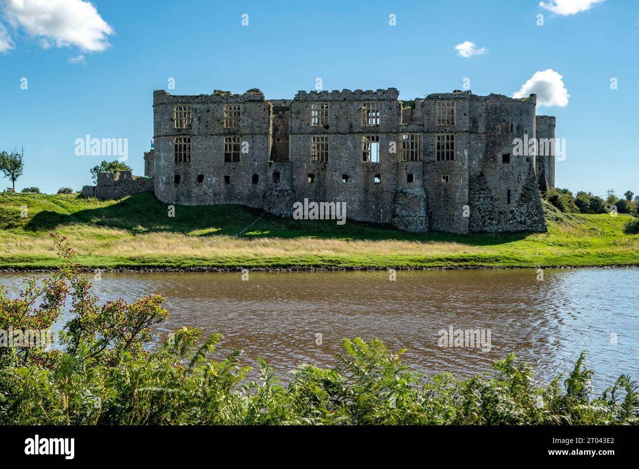 Carew Castle, Carew, Pembrokeshire, Galles Foto Stock