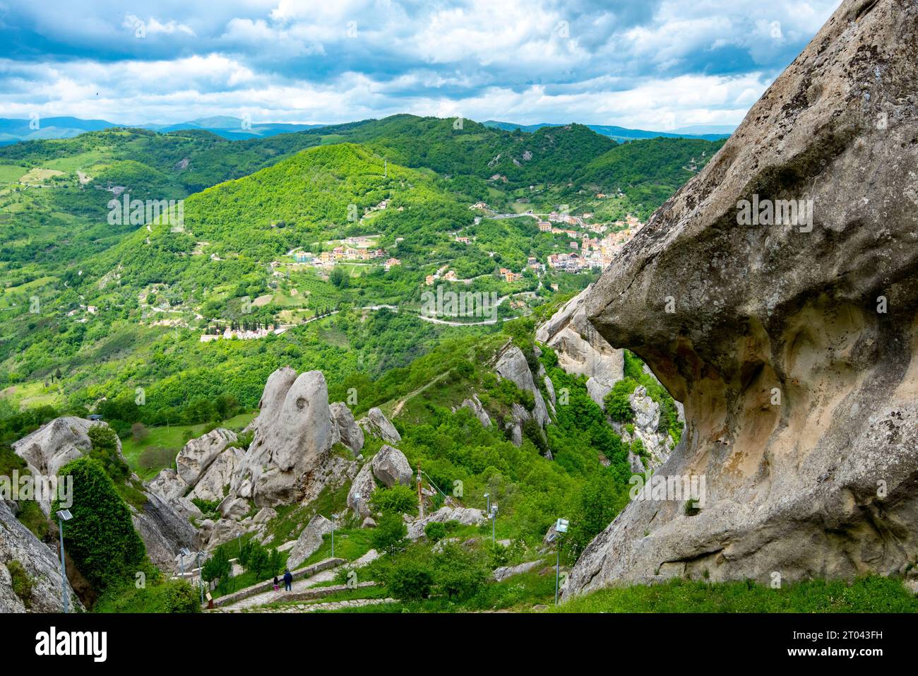 Catena montuosa Dolomiti Lucane - Italia Foto Stock