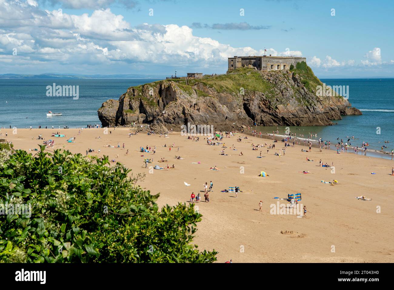 St Catherine's Fort, Tenby, Pembrokeshire, Galles Foto Stock