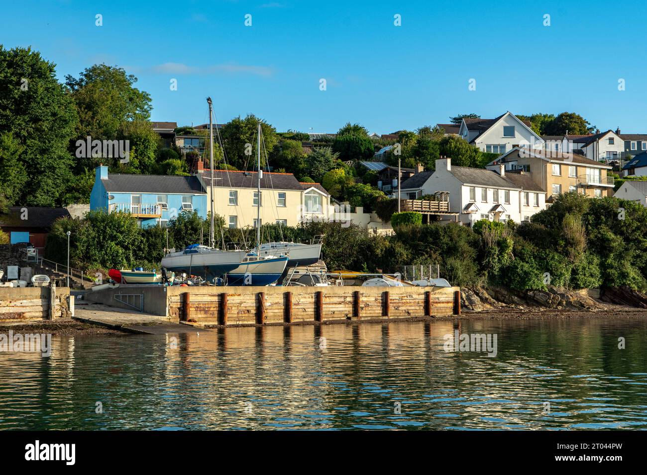 Hazelbeach, Milford Haven, Pembrokeshire, Galles Foto Stock