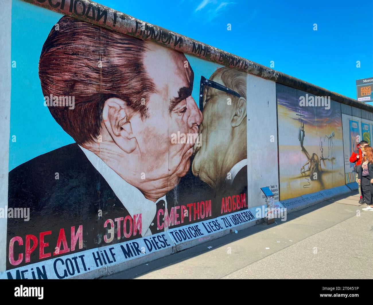 Mio Dio, aiutami a sopravvivere a questo mortale amore di Dmitri Vrubel sul muro di Berlino Foto Stock