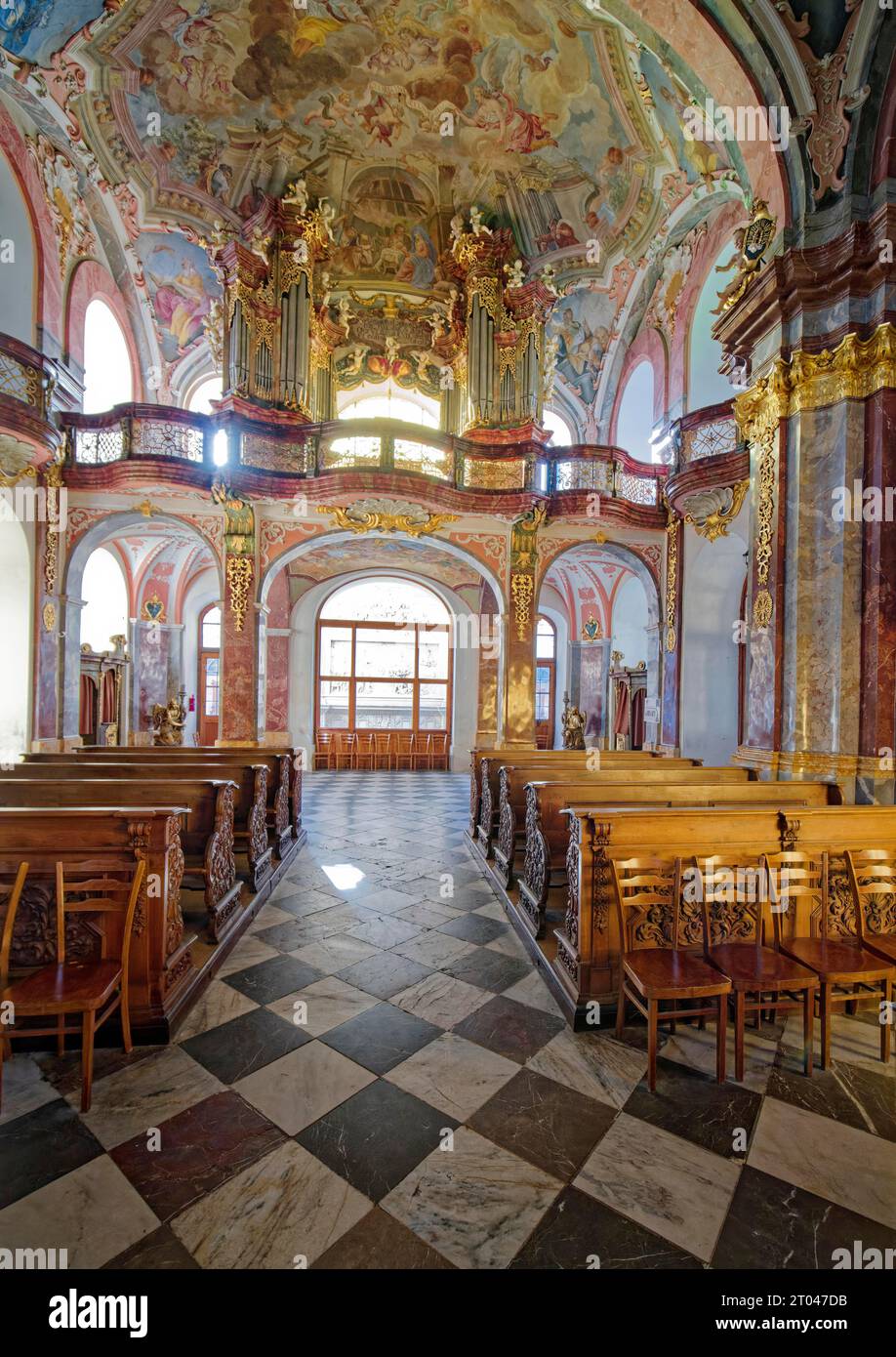 Chiesa della Natività di Cristo, sito di pellegrinaggio mariano Loreta, anche Loreto, foto interna, Praga, Repubblica Ceca Foto Stock