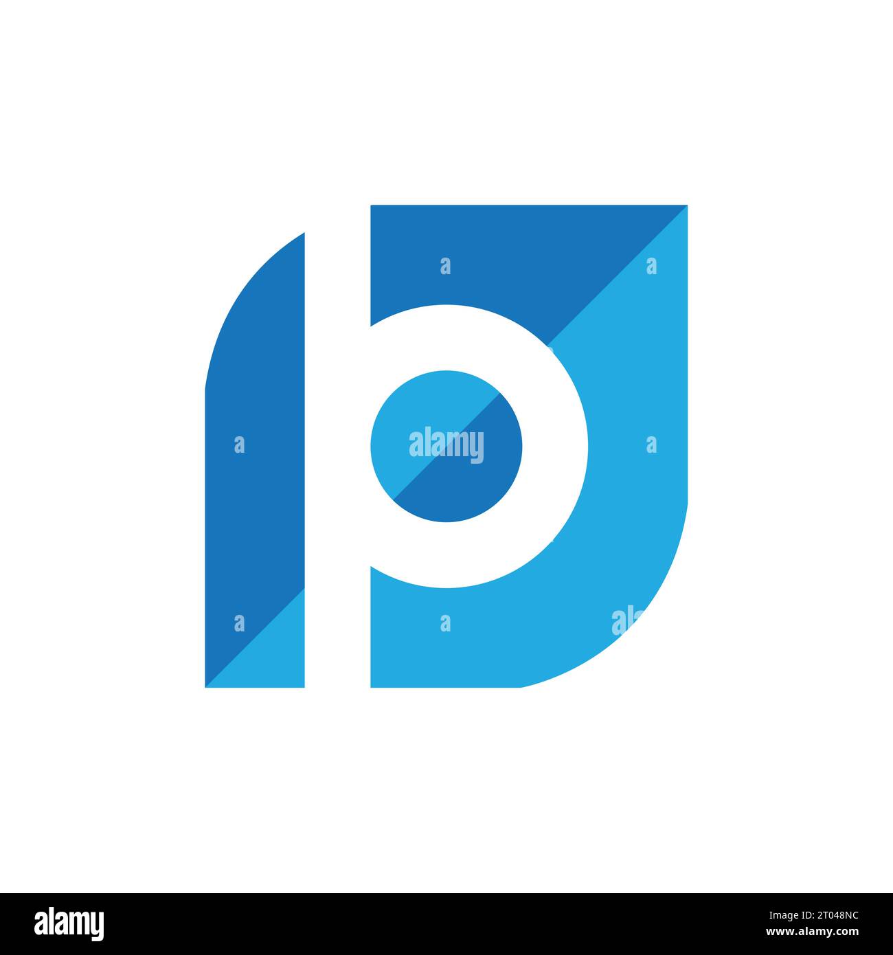 logotipo delle lettere b e p. icona vettore logo bp Illustrazione Vettoriale