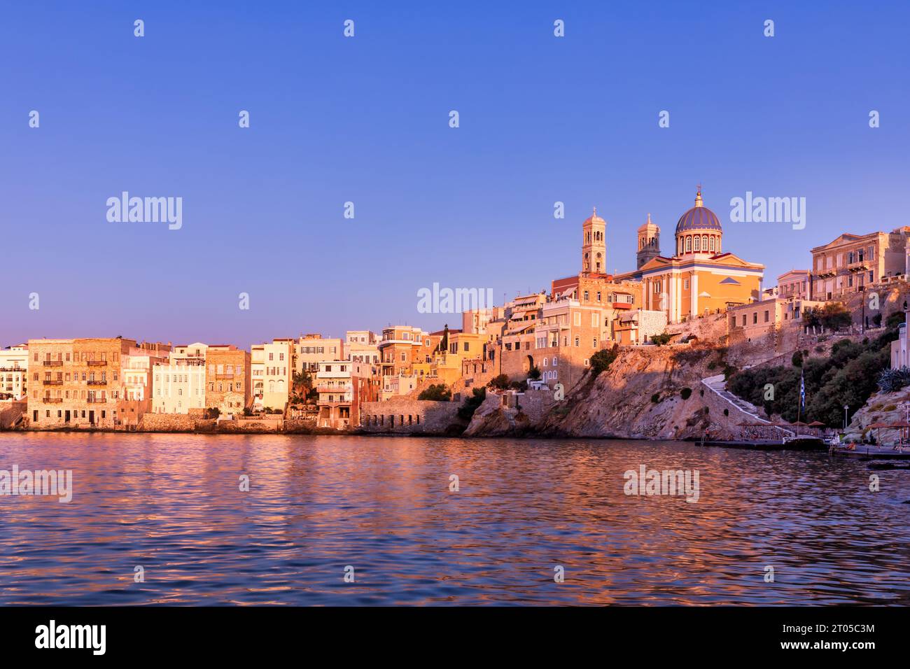 Chiesa di Syros Agios Nikolaos, Ermoupolis, Cicladi, Syros Foto Stock