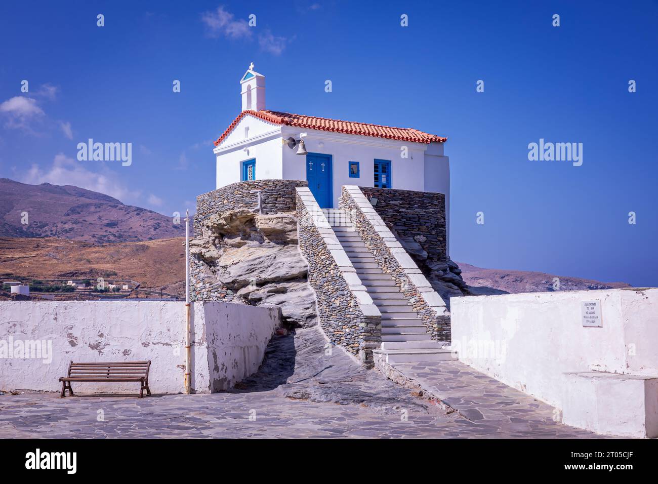 Madre del Signore Thalassini Santa Cappella, Andros, Grecia Foto Stock