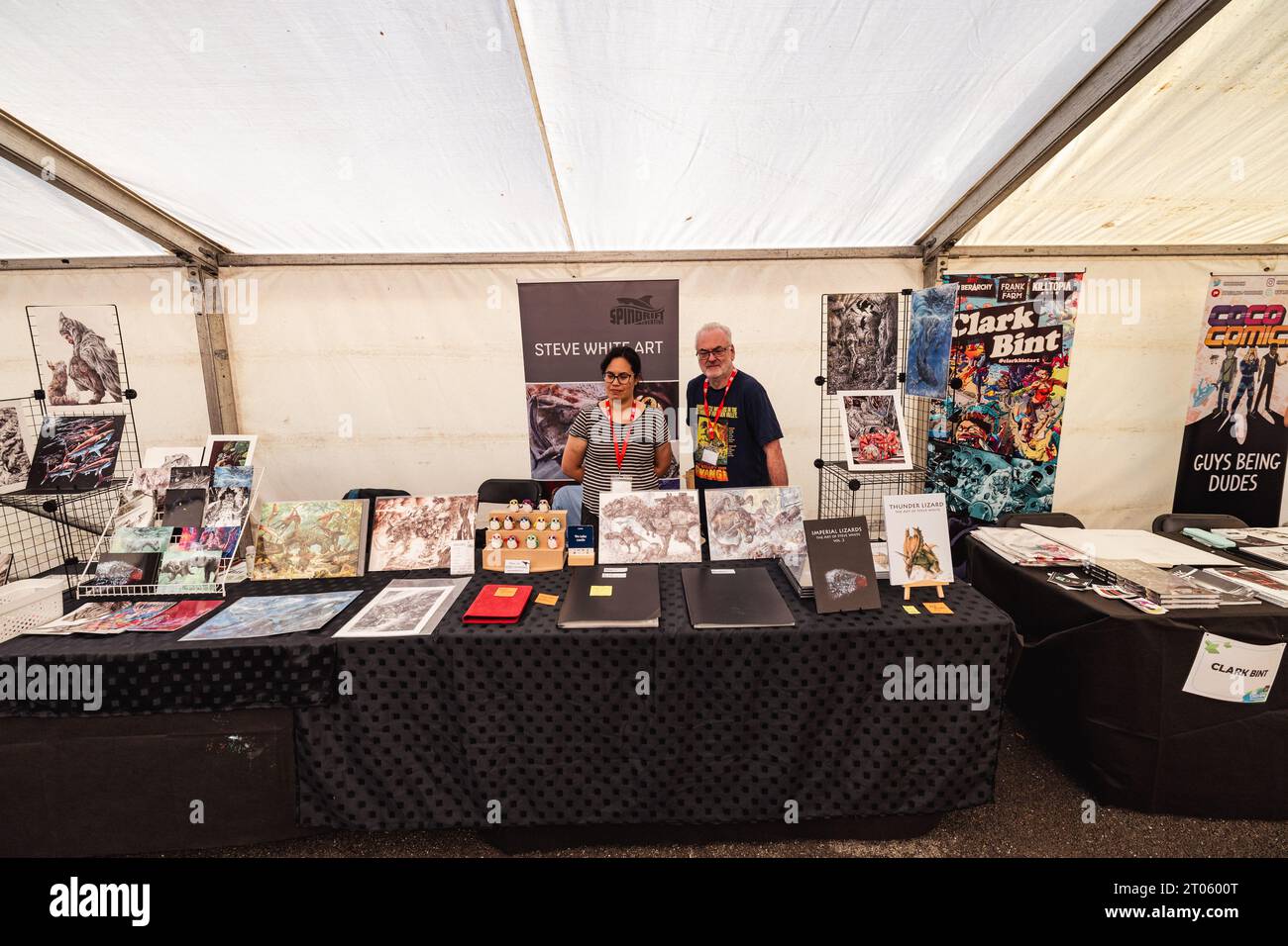 The Lakes International Comic Art Festival 29 settembre - 1 ottobre Bowness su Windermere Cumbria UK Lakeside Comics Marketplace Foto Stock