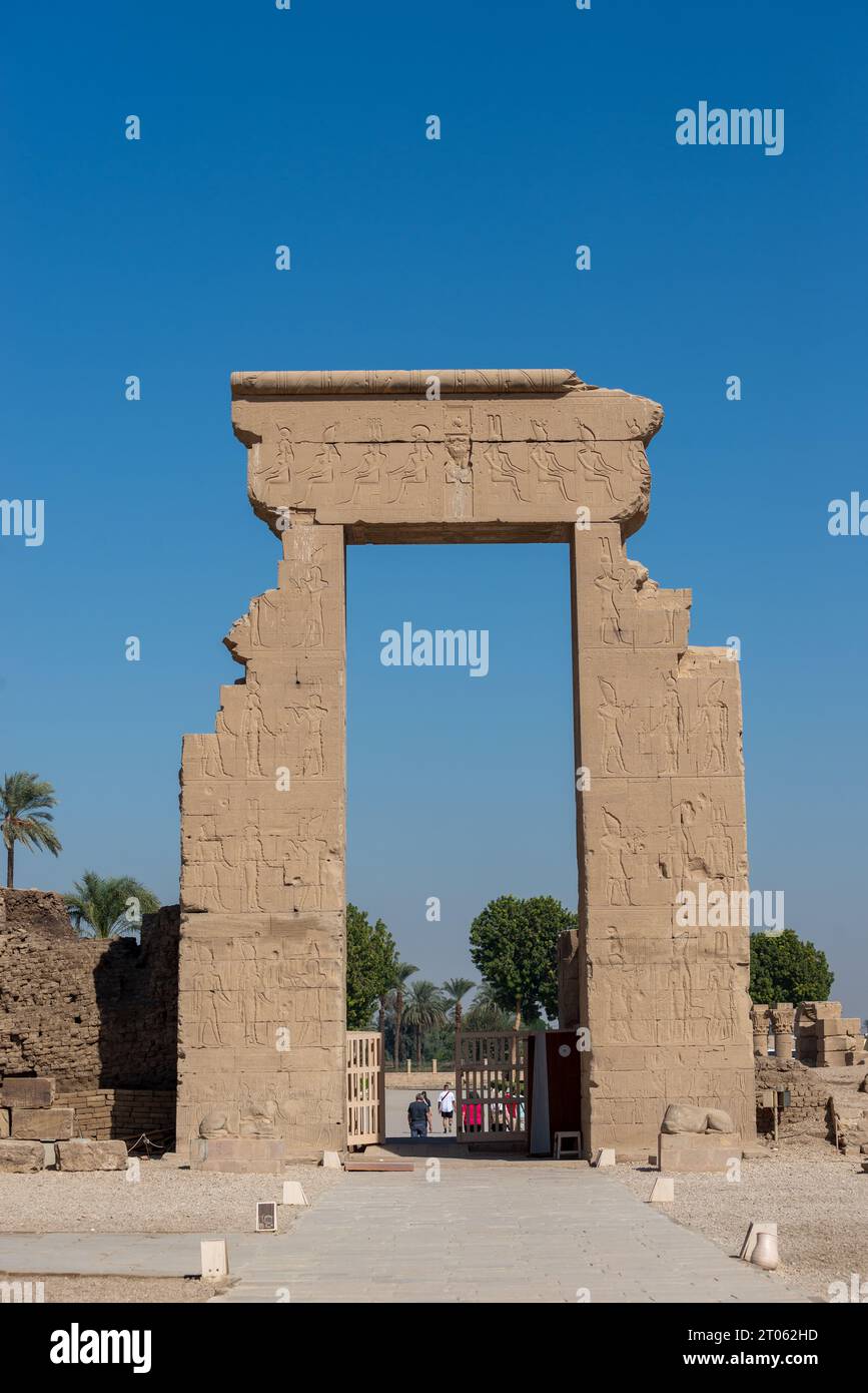 Dendera Temple Complex, Dendera, Egitto Foto Stock