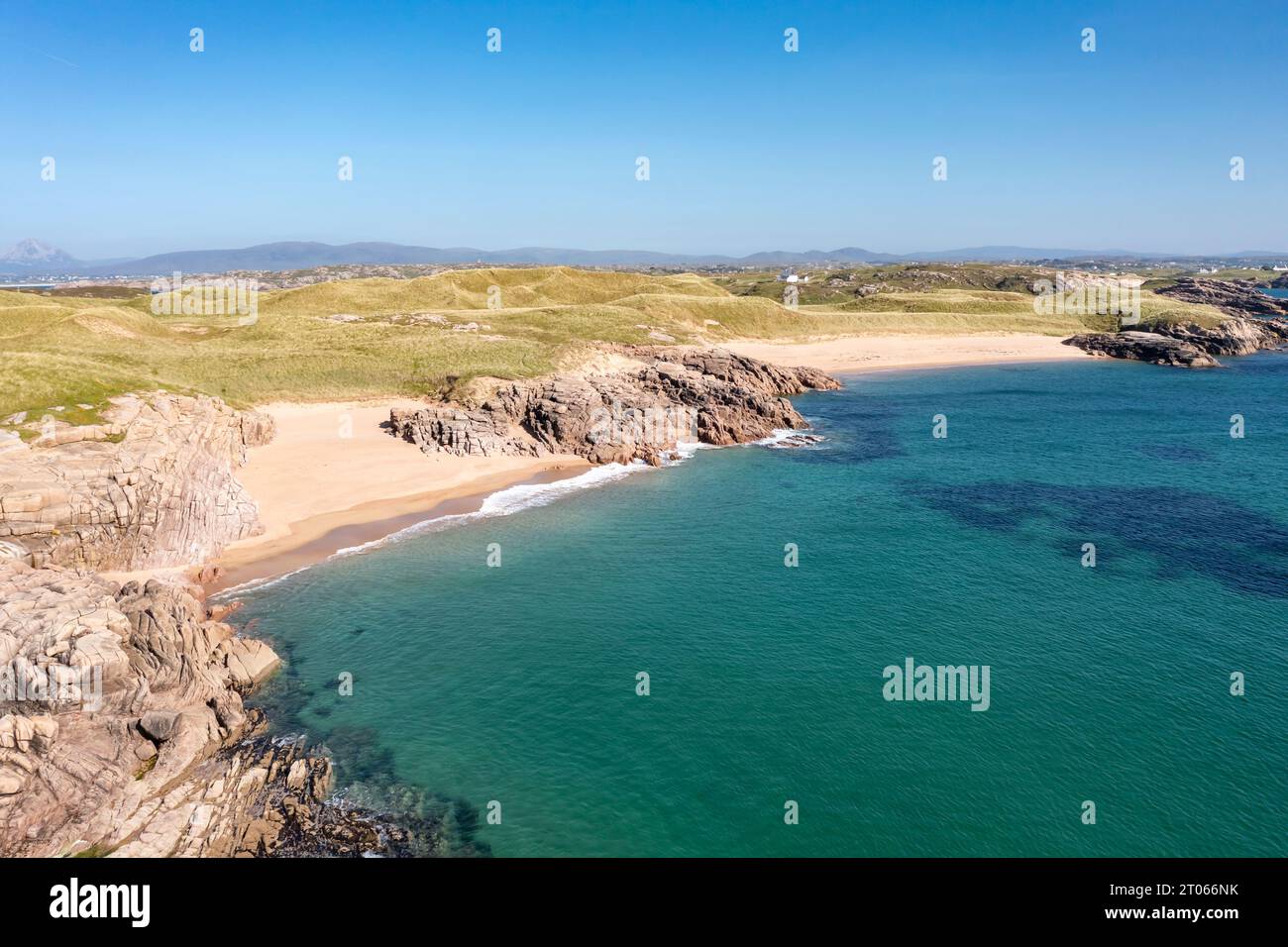 Beach on Cruit Island, contea di Donegal, Irlanda. Foto Stock