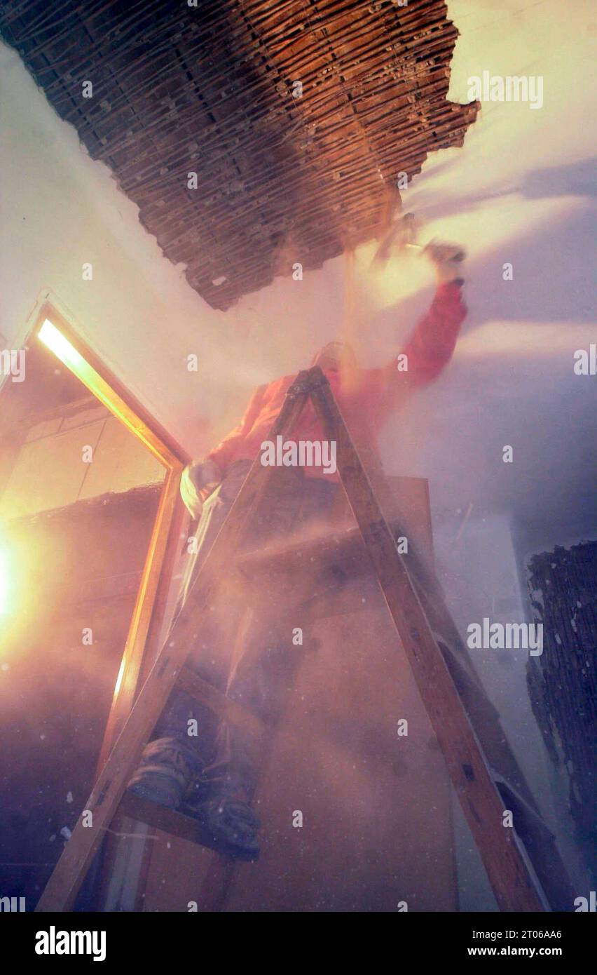 DATA RECORD NON DICHIARATA rivitalizzazione dell'interno di un edificio e della struttura, lavori di costruzione e conservazione rivitalizzazione dell'interno di un edificio credito: Imago/Alamy Live News Foto Stock