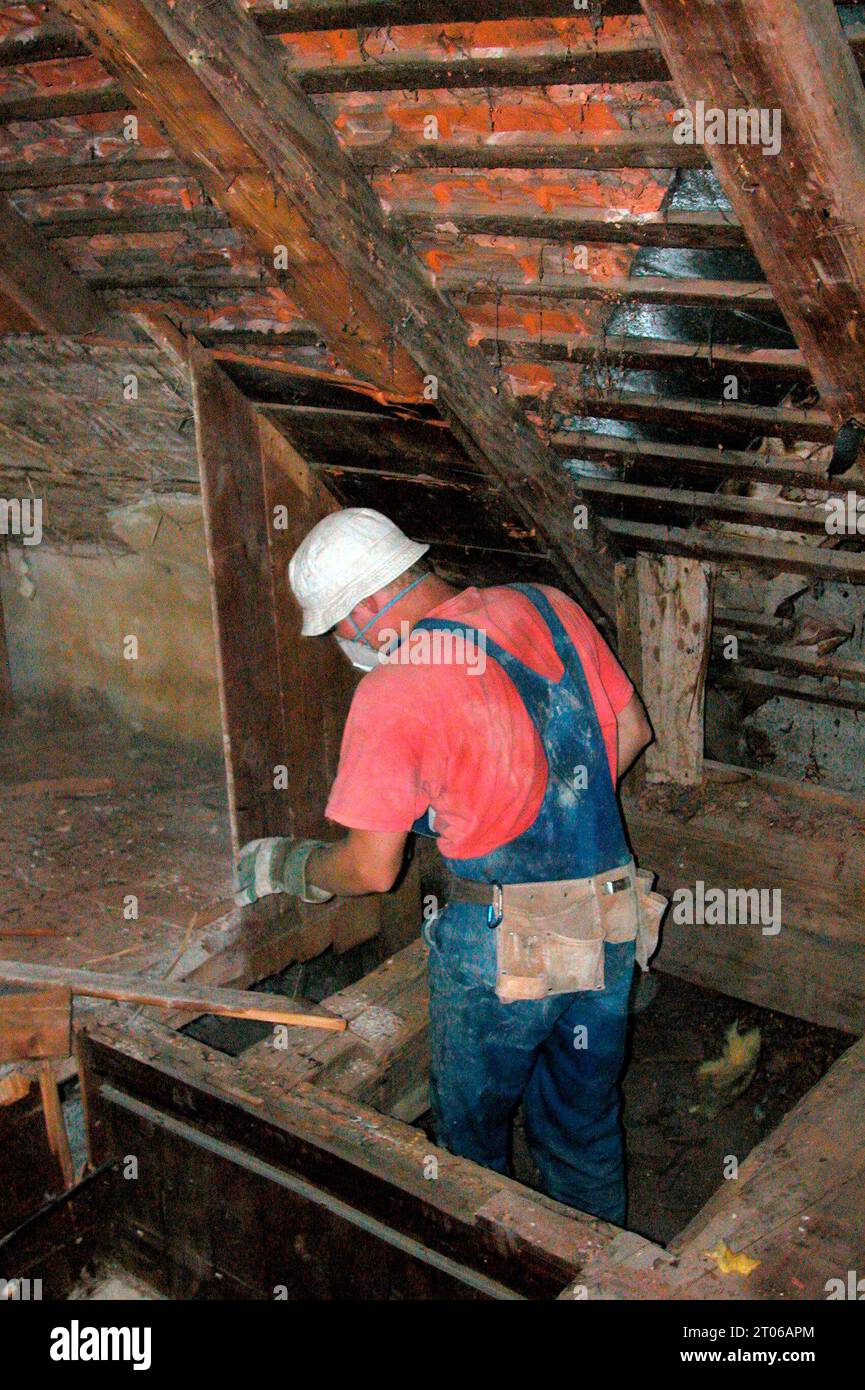DATA RECORD NON DICHIARATA rivitalizzazione dell'interno di un edificio e della struttura, lavori di costruzione e conservazione rivitalizzazione dell'interno di un edificio credito: Imago/Alamy Live News Foto Stock