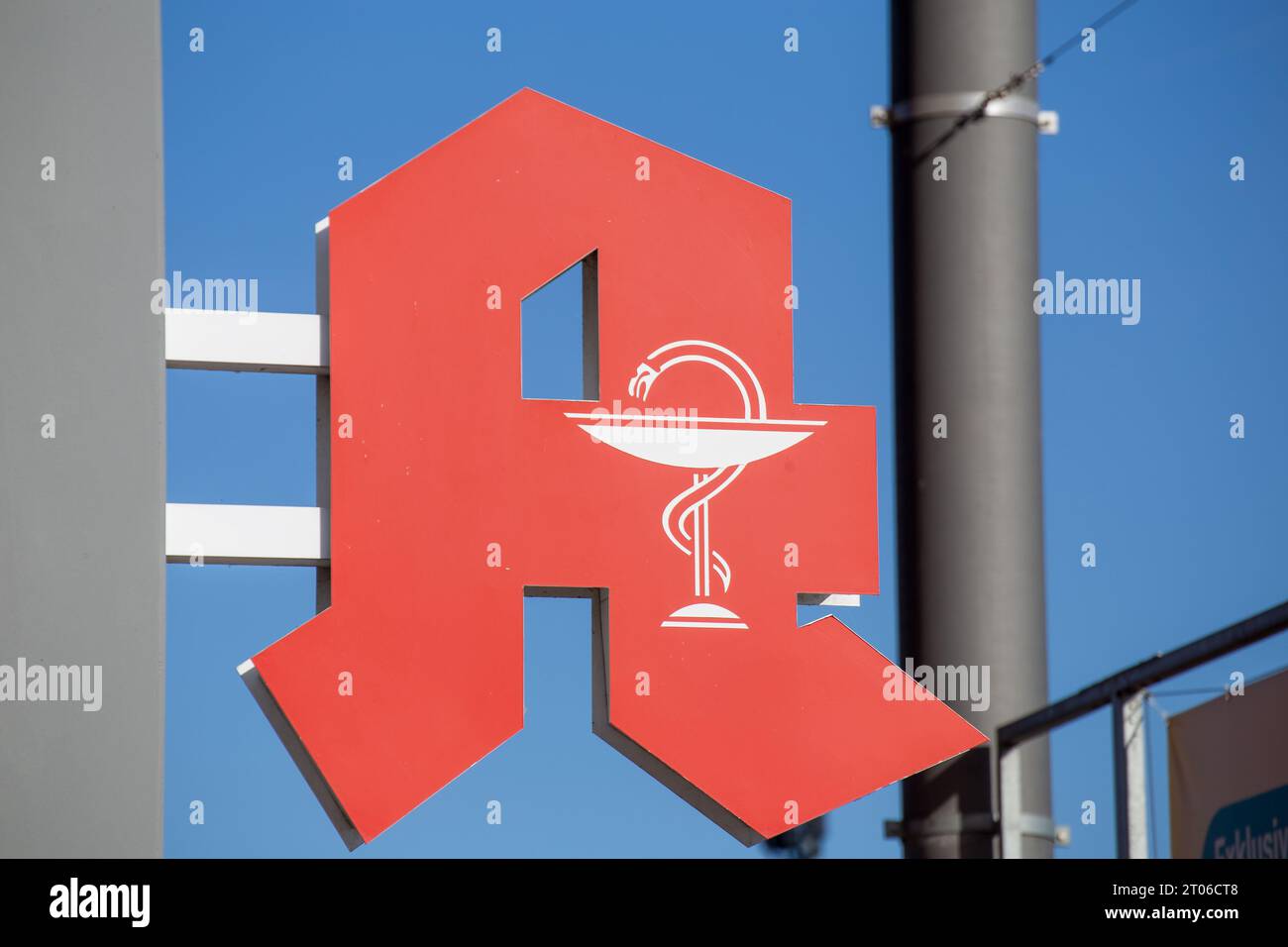 Logo delle farmacie pubbliche in Germania Foto Stock
