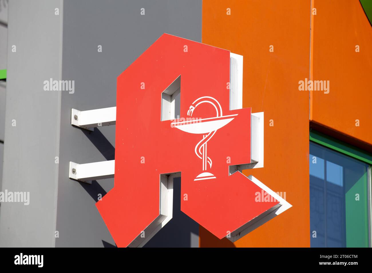 Logo delle farmacie pubbliche in Germania Foto Stock