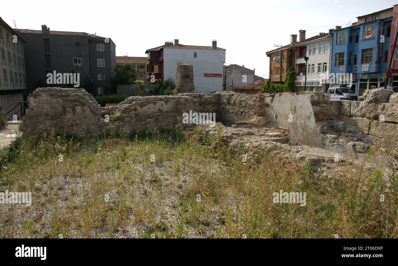 Situata a Edirne, in Turchia, la torre macedone fu costruita durante il periodo romano. Foto Stock