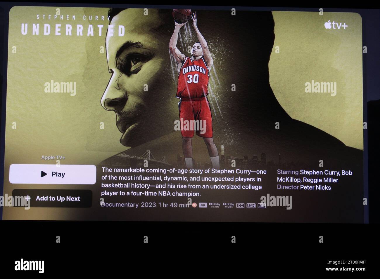 Sottovalutato su Apple TV Plus Foto Stock