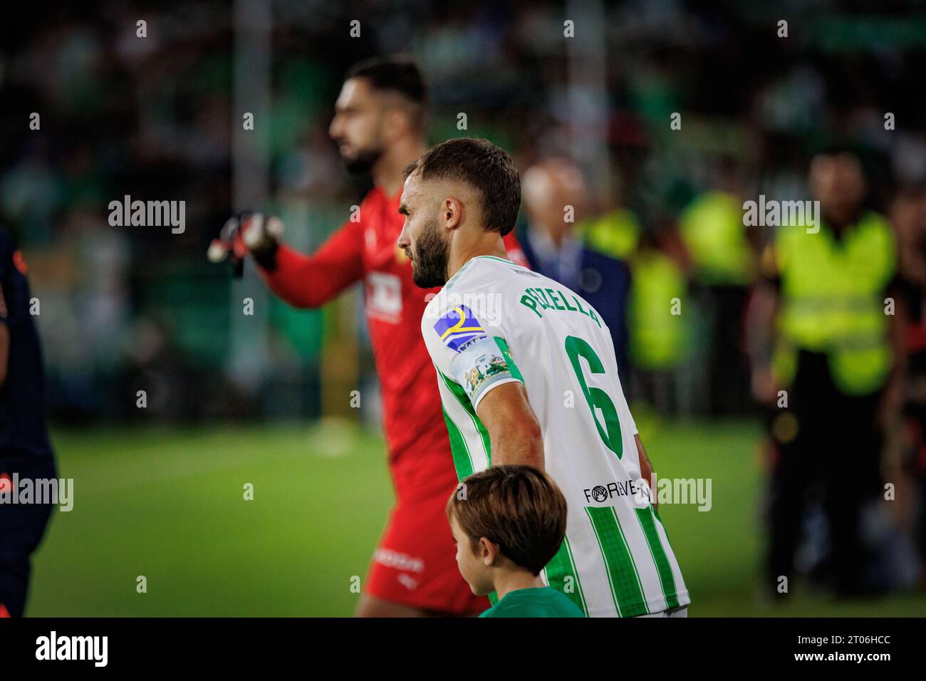 Pezzella tedesca durante la partita della Liga 23/24 tra il Real Betis e il Valencia CF all'Estadio Benito Villamarin di Siviglia. (Maciej Rogowski) Foto Stock