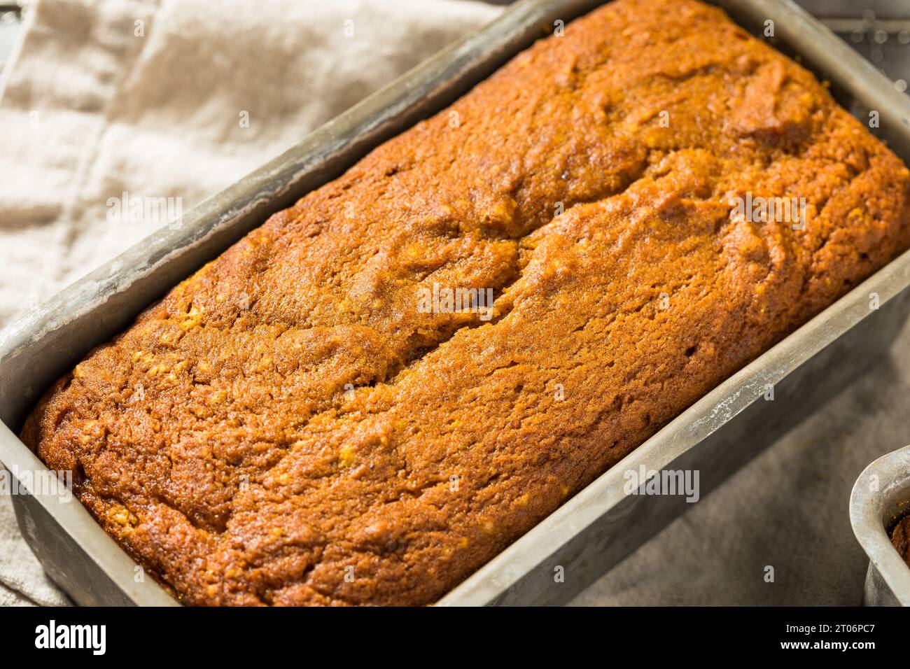 Pane di zucca dolce fatto in casa pronto a mangiare Foto Stock