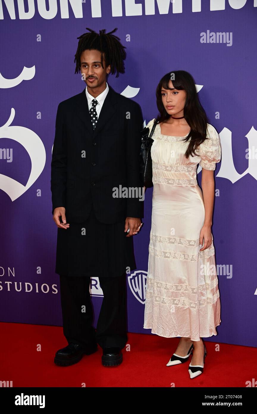 Royal Festival Hall, Londra, Regno Unito. 2 ottobre 2023. BFI 2023: Daniel AJ e Shelley Luvyute partecipano a Saltburn - Opening Night Gala, Londra, Regno Unito. Credito: Vedere li/Picture Capital/Alamy Live News Foto Stock