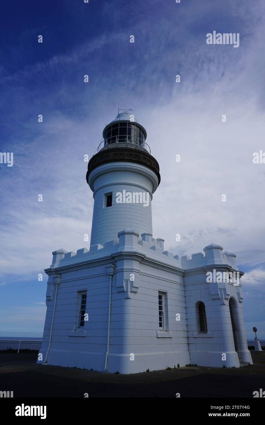 Faro di Cape byron (faro di byron Bay), a Cape Byron Headland, il punto più orientale dell'Australia, Byron Bay, nuovo galles del Sud, australia Foto Stock