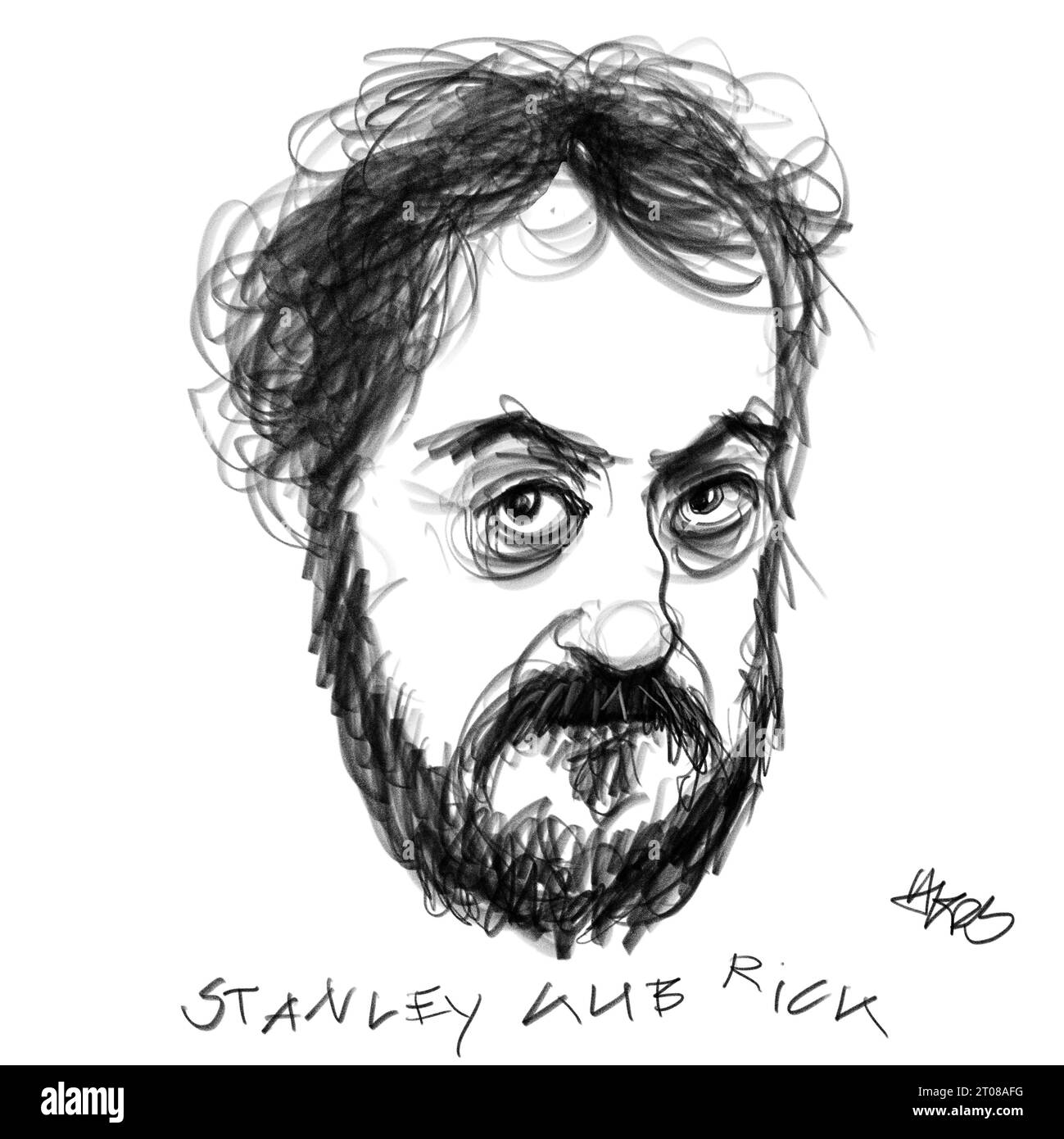 Ritratto di Stanley Kubrick Foto Stock