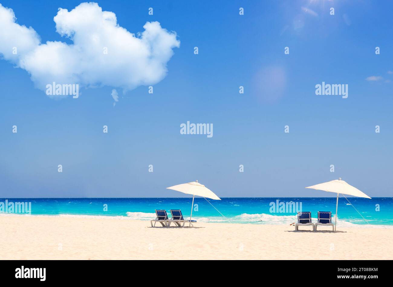 Spiaggia di estate Foto Stock