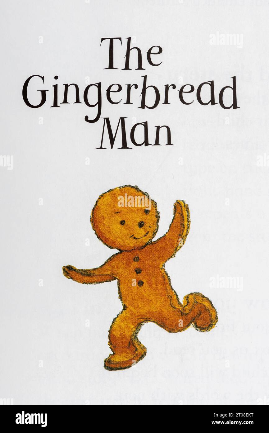 The Gingerbread Man, classico libro per bambini Foto Stock