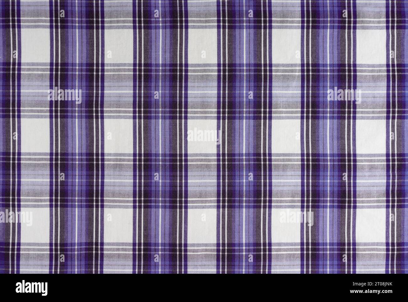 Tessuto a scacchi blu, motivo tartan. Tessuto camicia, tessuto tovagliato, tela a quadri in lino, motivo a quadri scozzese classico. Sfondo, wallpape Foto Stock