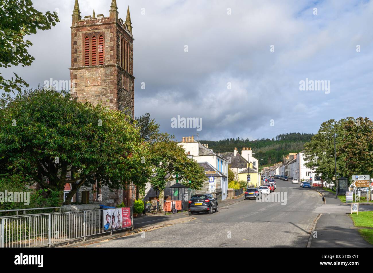High Street, Gatehouse of Fleet, Dumfries and Galloway, Scozia. Foto Stock