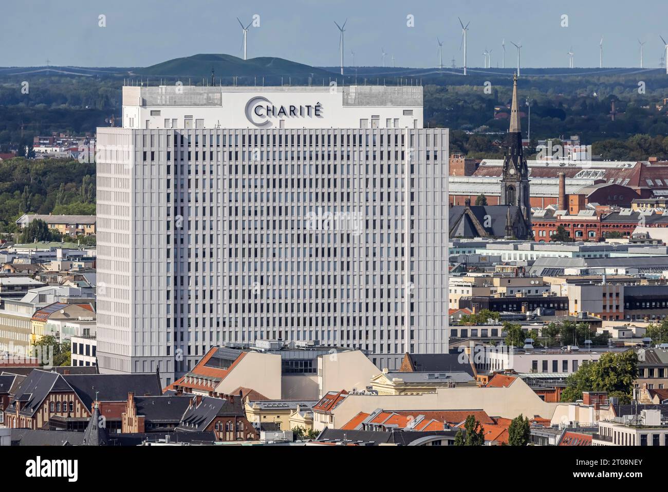 Vista sulla città Berlino, quartiere ospedaliero Charite, Berlino, Germania Foto Stock