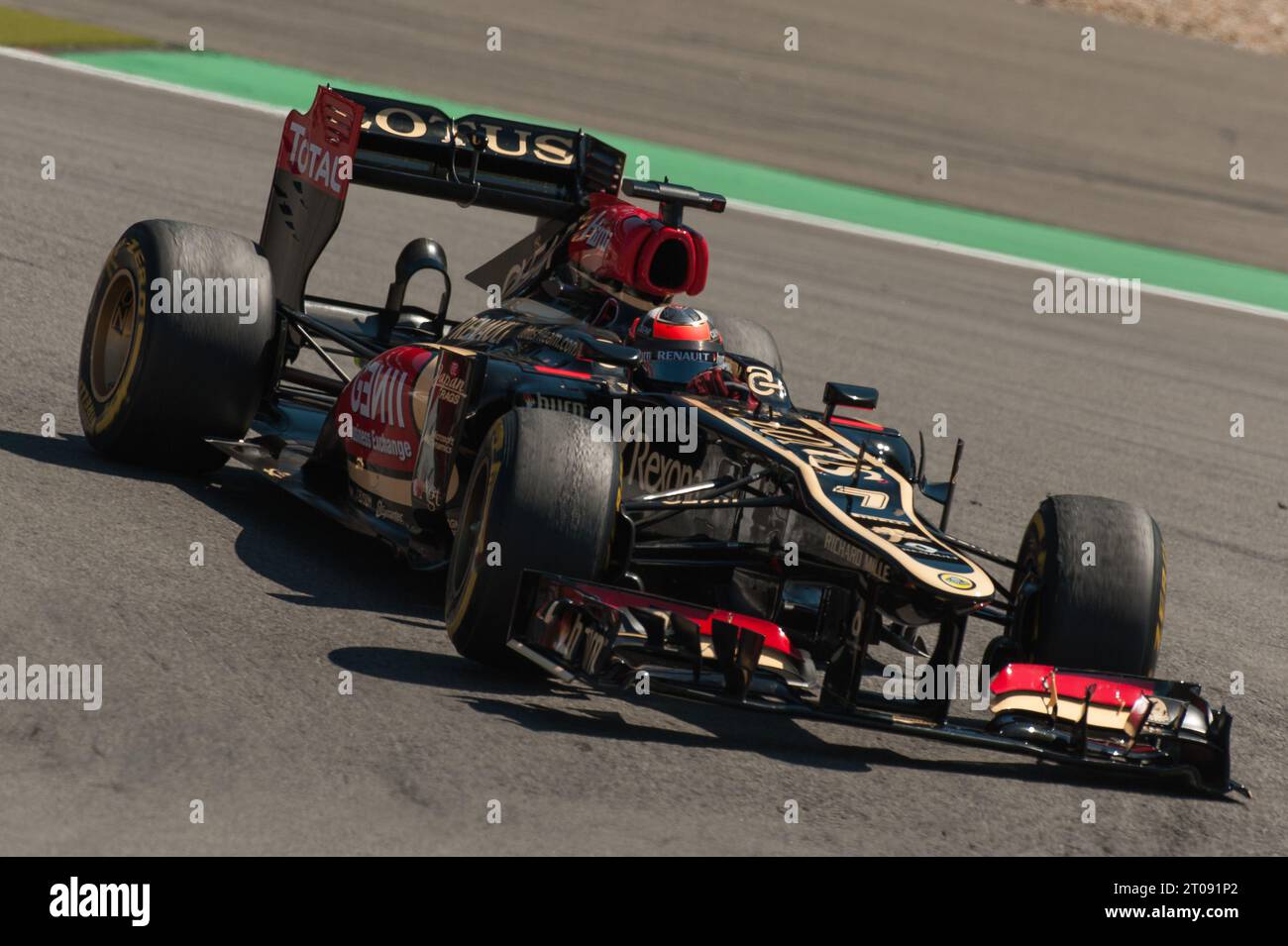 Kimi Räikkönen, fin (Lotus F1 Team) Aktion Formel 1 Grand Prix von Deutschland auf dem Nürburgring, Deutschland AM 07.07.2013 Foto Stock