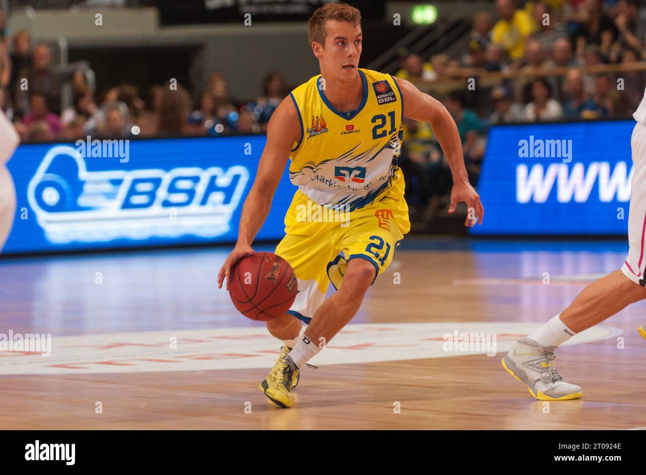 OLE Wendt (21) Aktion Phoenix Hagen - Telekom Baskets Bonn finale Krombacher Challenge 2013 a Hagen, Deutschland AM 08.09.2013 Foto Stock