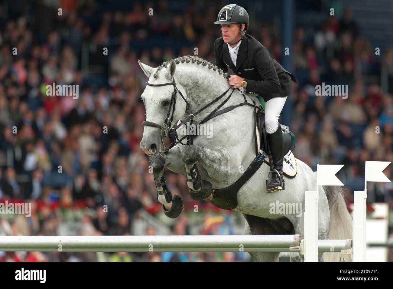 Marcus EHNING Aktion auf CORNADO CHIO Aachen 2013 ad Aquisgrana, Deutschland AM 29.06.2013 Foto Stock