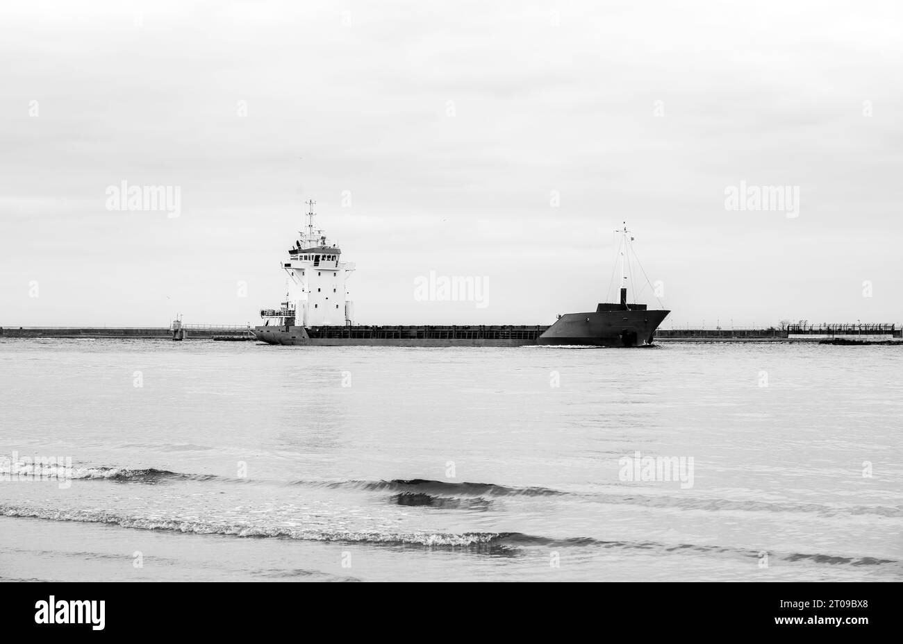 Vista del porto di Swinoujscie. Mar Baltico. Foto Stock