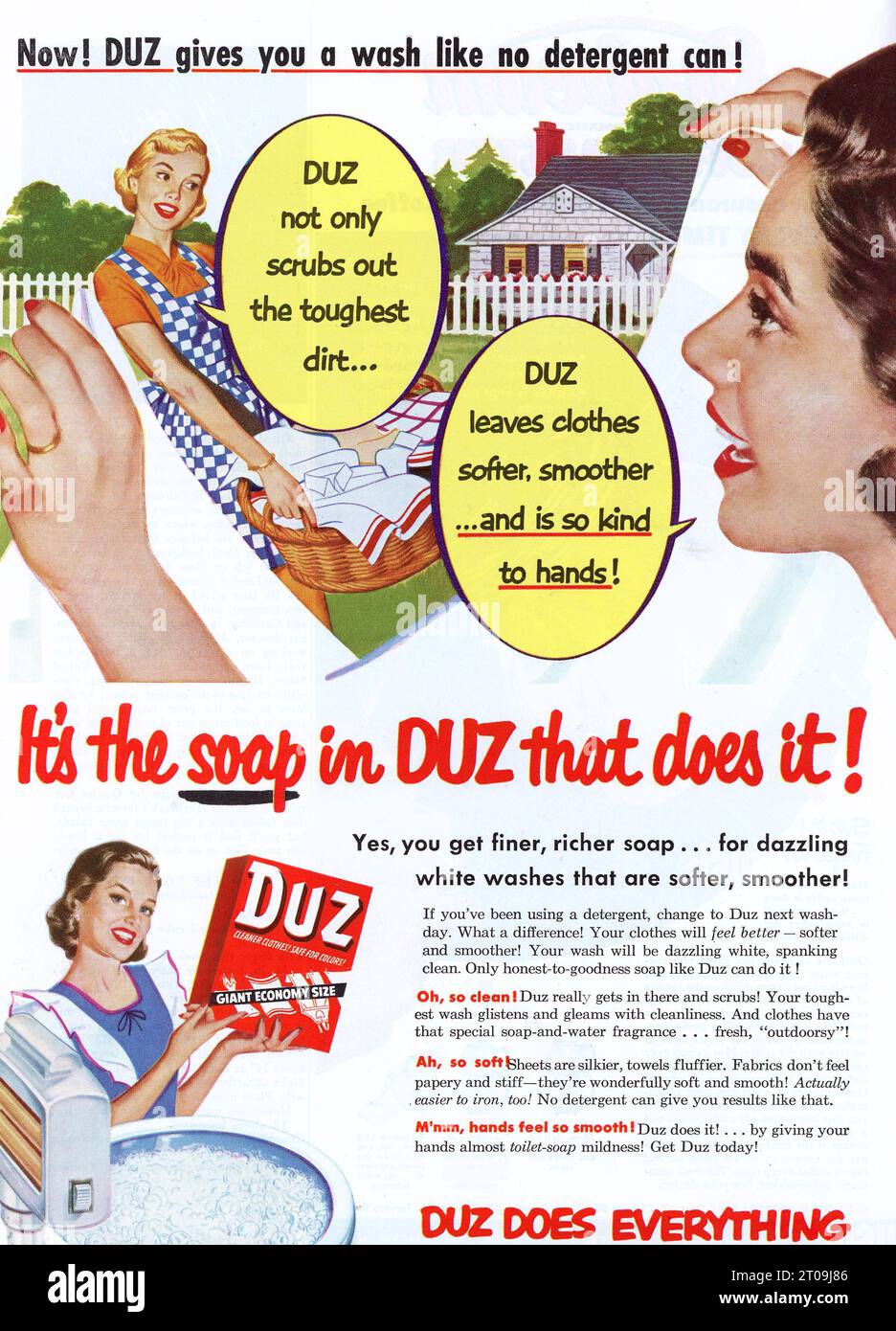 Annata aprile 1953 'Good Housekeeping' Magazine Issue Advert, USA Foto Stock