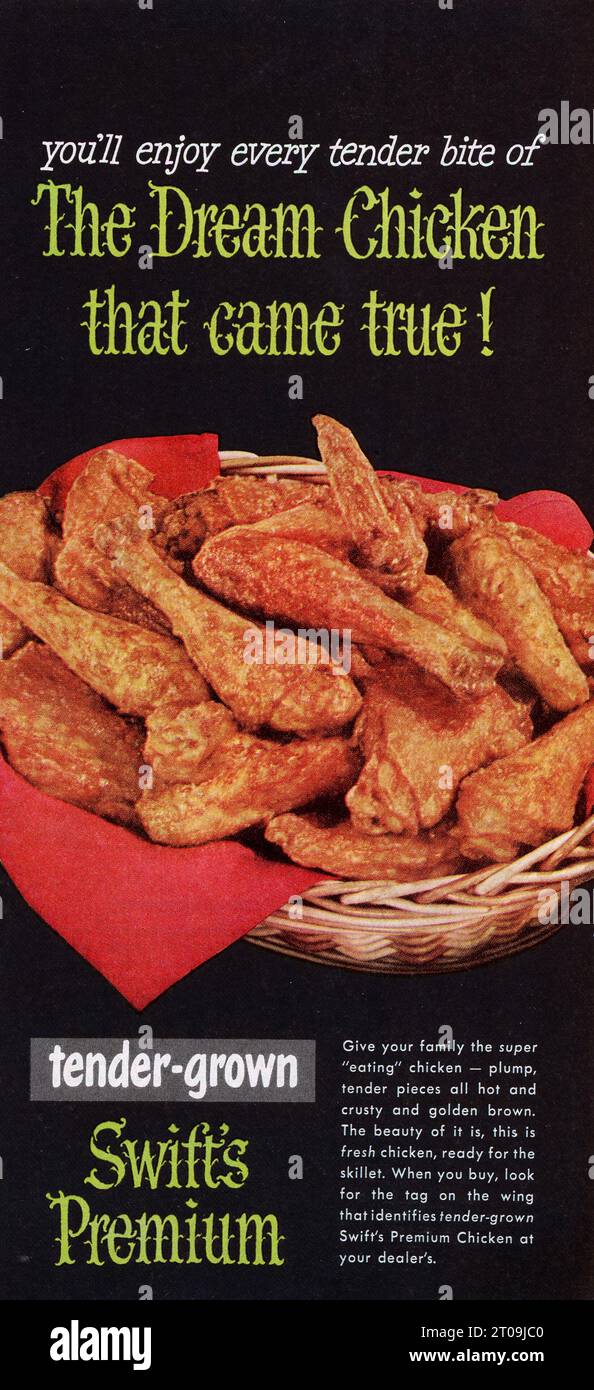 Annata aprile 1953 'Good Housekeeping' Magazine Issue Advert, USA Foto Stock