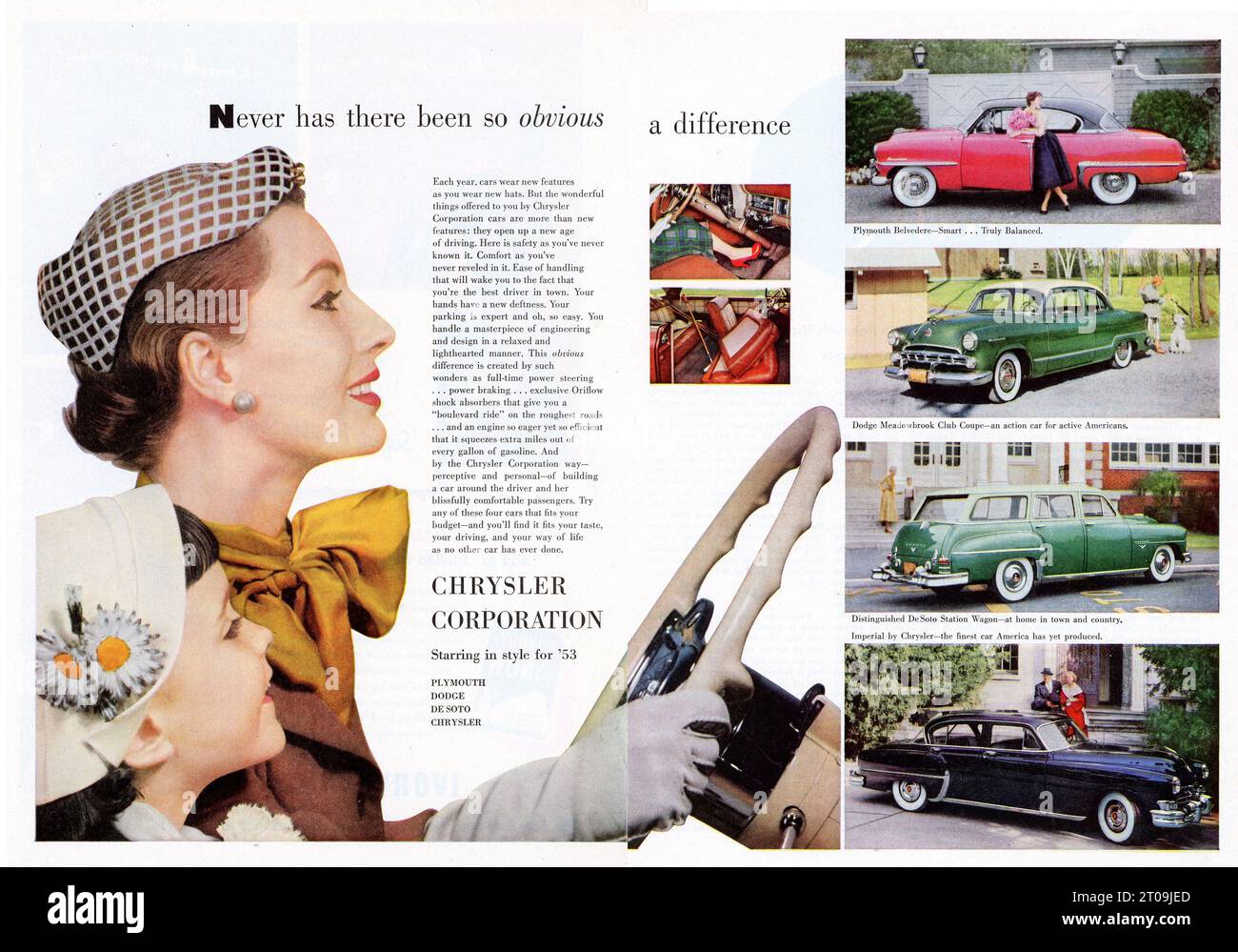 Annata aprile 1953 'Good Housekeeping' Magazine Issue Advert, USA Foto Stock