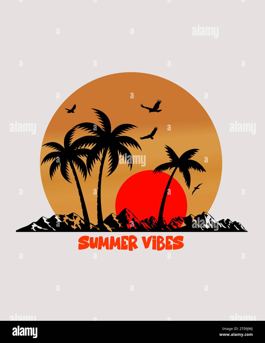 ESTATE GODITI EHE - il miglior design di magliette Illustrazione Vettoriale