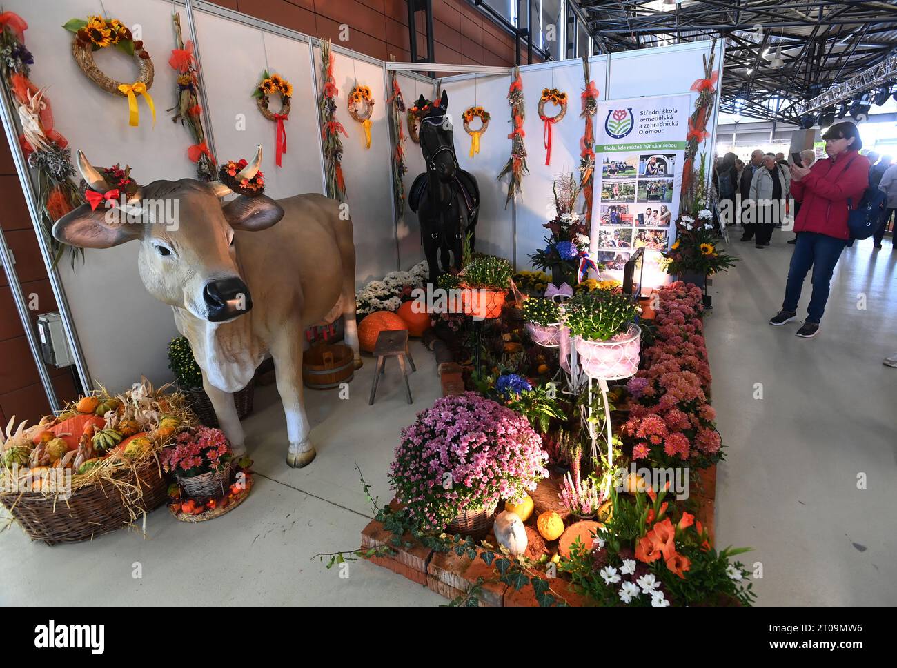 Olomouc, Repubblica ceca. 5 ottobre 2023. Inizio della mostra internazionale Flora Olomouc - Hortikomplex, che durerà fino all'8 ottobre a Olomouc, Repubblica Ceca, 5 ottobre 2023. Crediti: Ludek Perina/CTK Photo/Alamy Live News Foto Stock