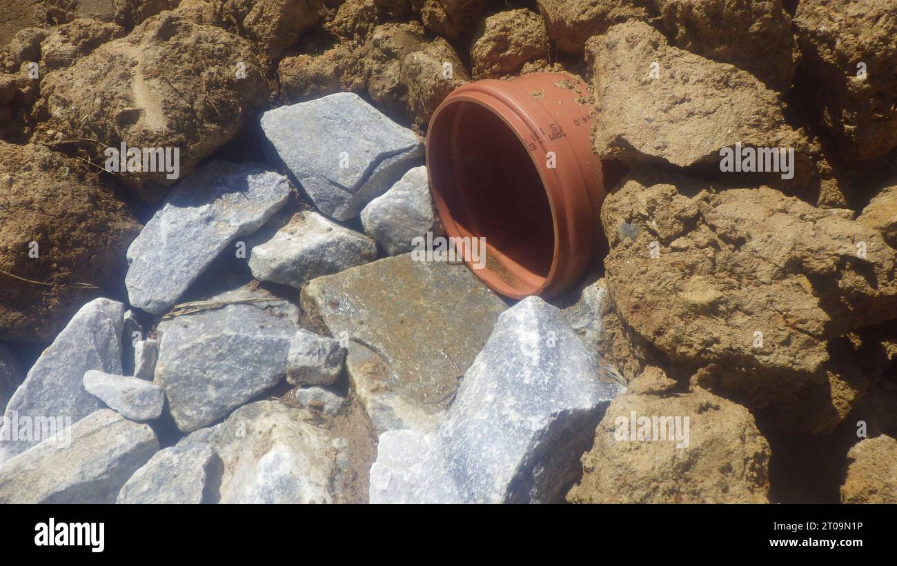 Costruzione di laghetti per la progettazione di giardini acquatici stagno e paesaggio naturale credito: Imago/Alamy Live News Foto Stock