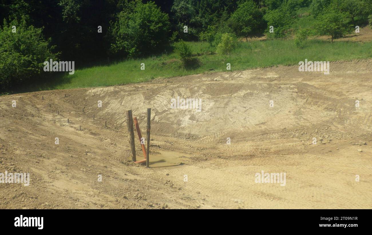 Costruzione di laghetti per la progettazione di giardini acquatici stagno e paesaggio naturale credito: Imago/Alamy Live News Foto Stock