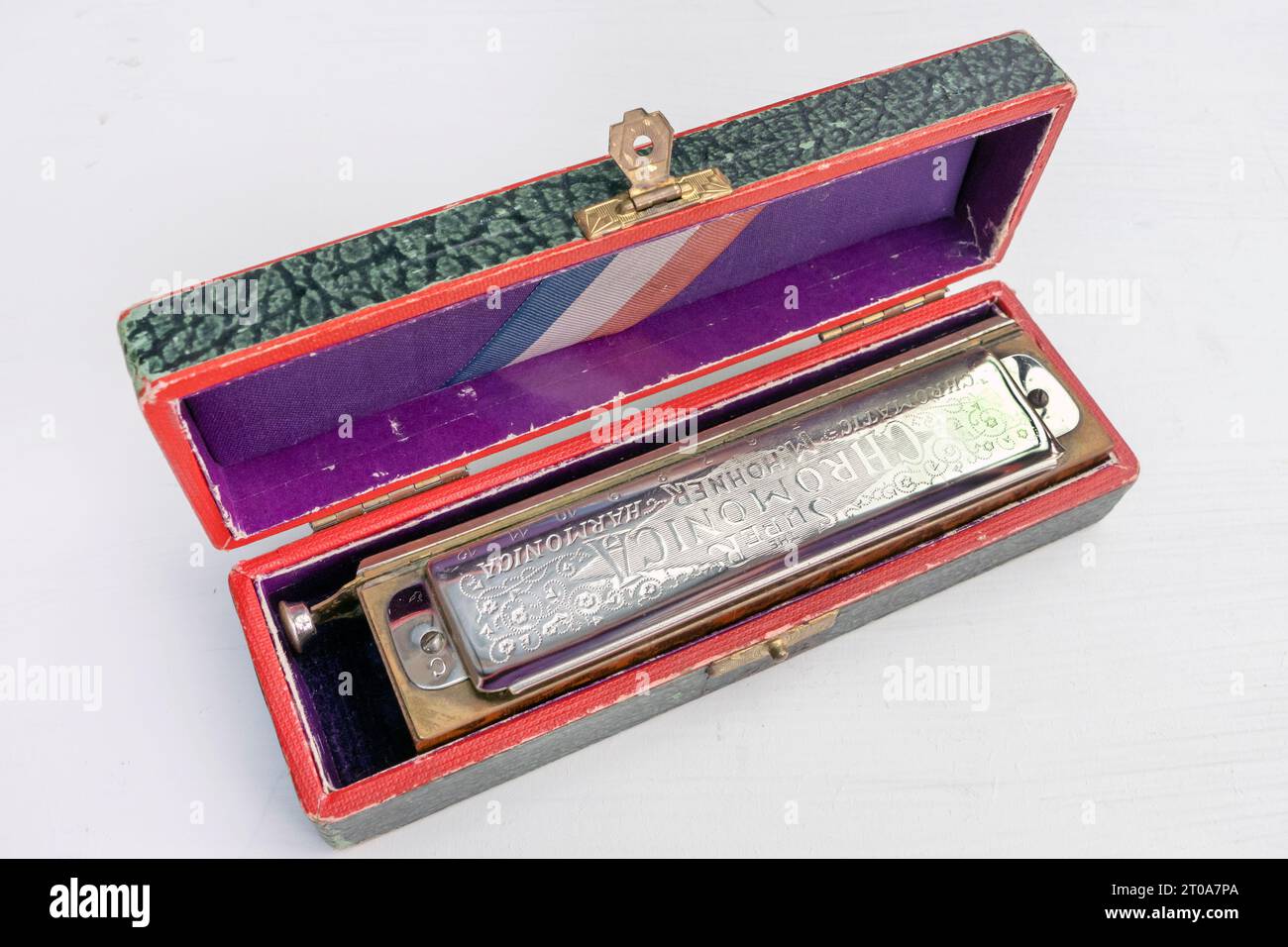 Hohner Super Chromonica armonica Foto Stock