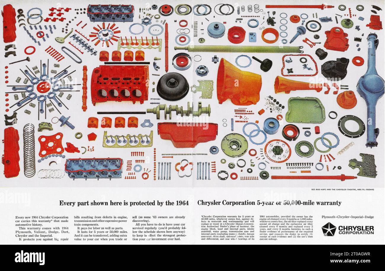 1964 annuncio pubblicitario Chrysler Corporation Foto Stock