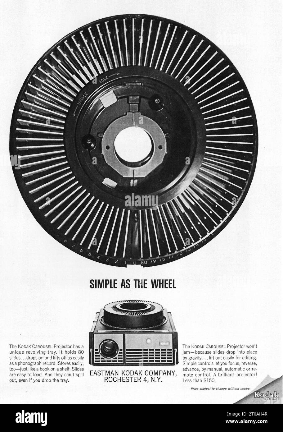 Vintage Kodak Carousel proiettore per diapositive su sfondo bianco Foto  stock - Alamy