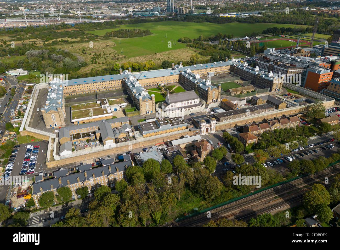 Wormwood Scrubs Prison a West London. Foto Stock