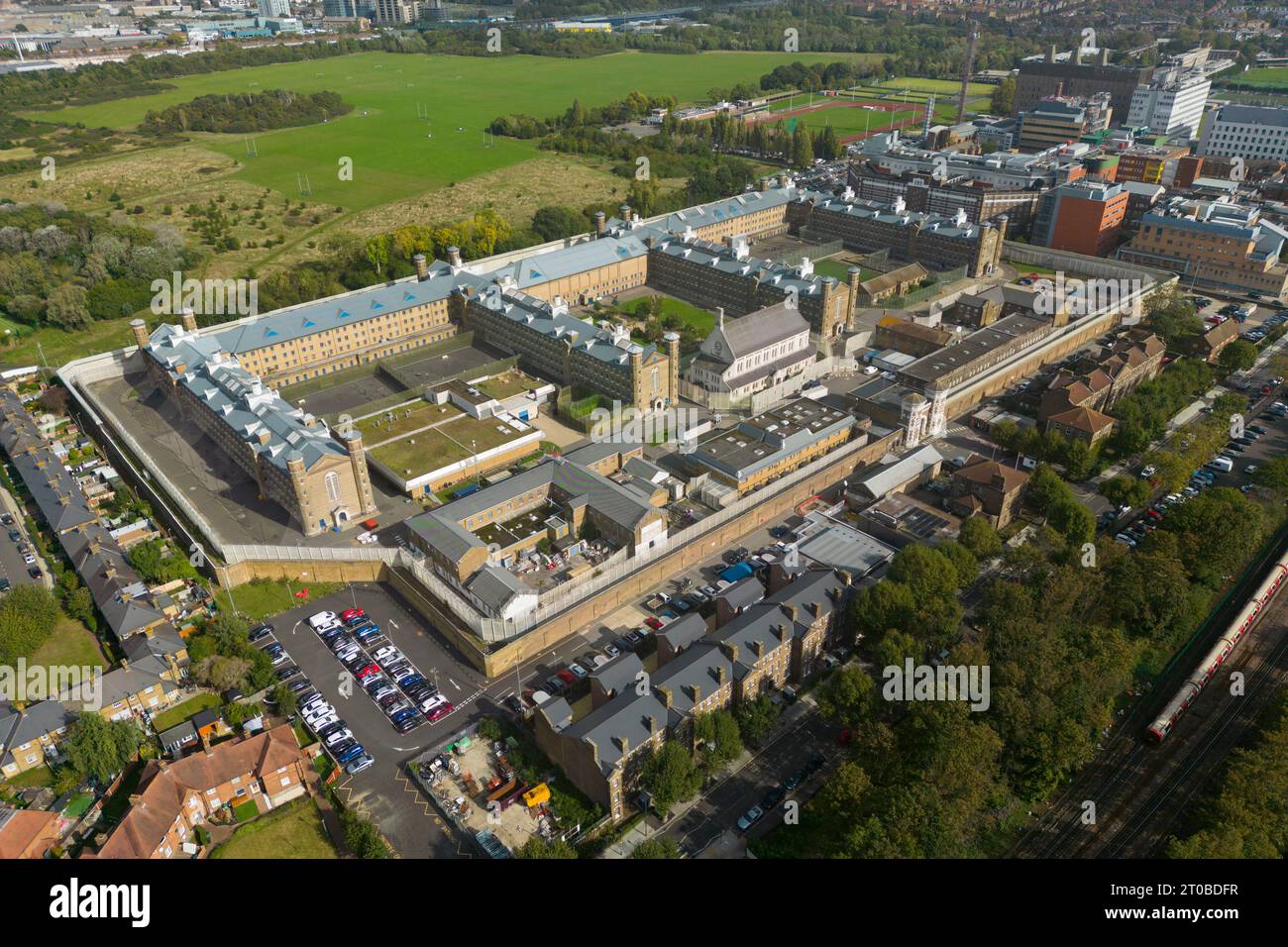 Wormwood Scrubs Prison a West London. Foto Stock