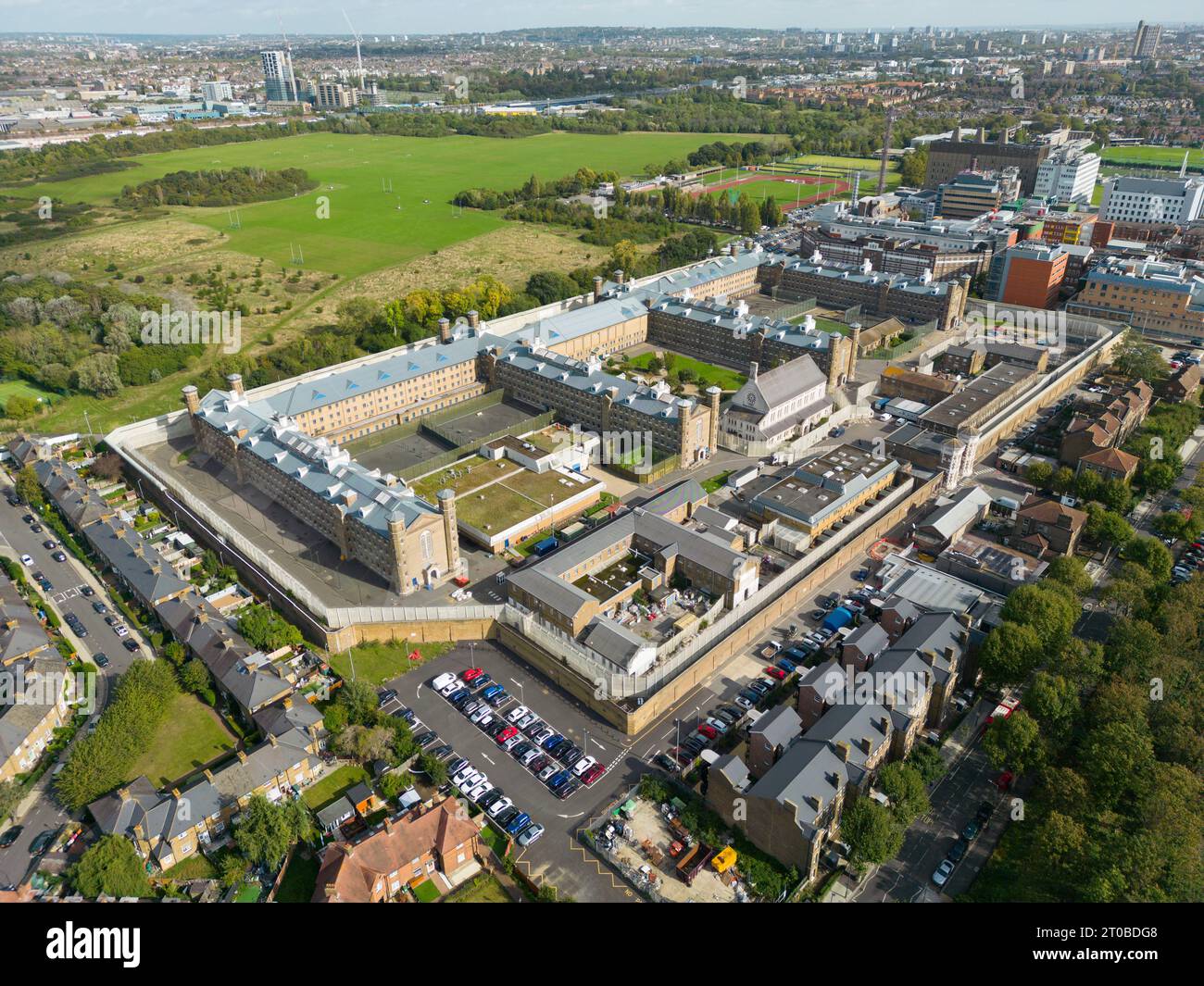 Wormwood Scrubs Prison a West London. Foto Stock