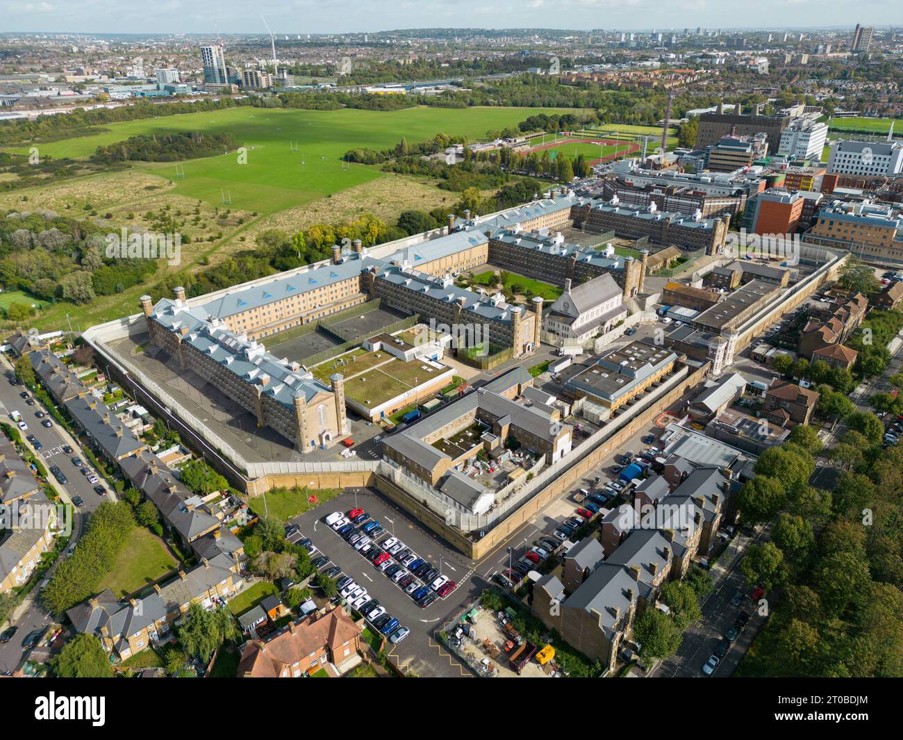 Wormwood Scrubs Prison a West London. Foto Stock