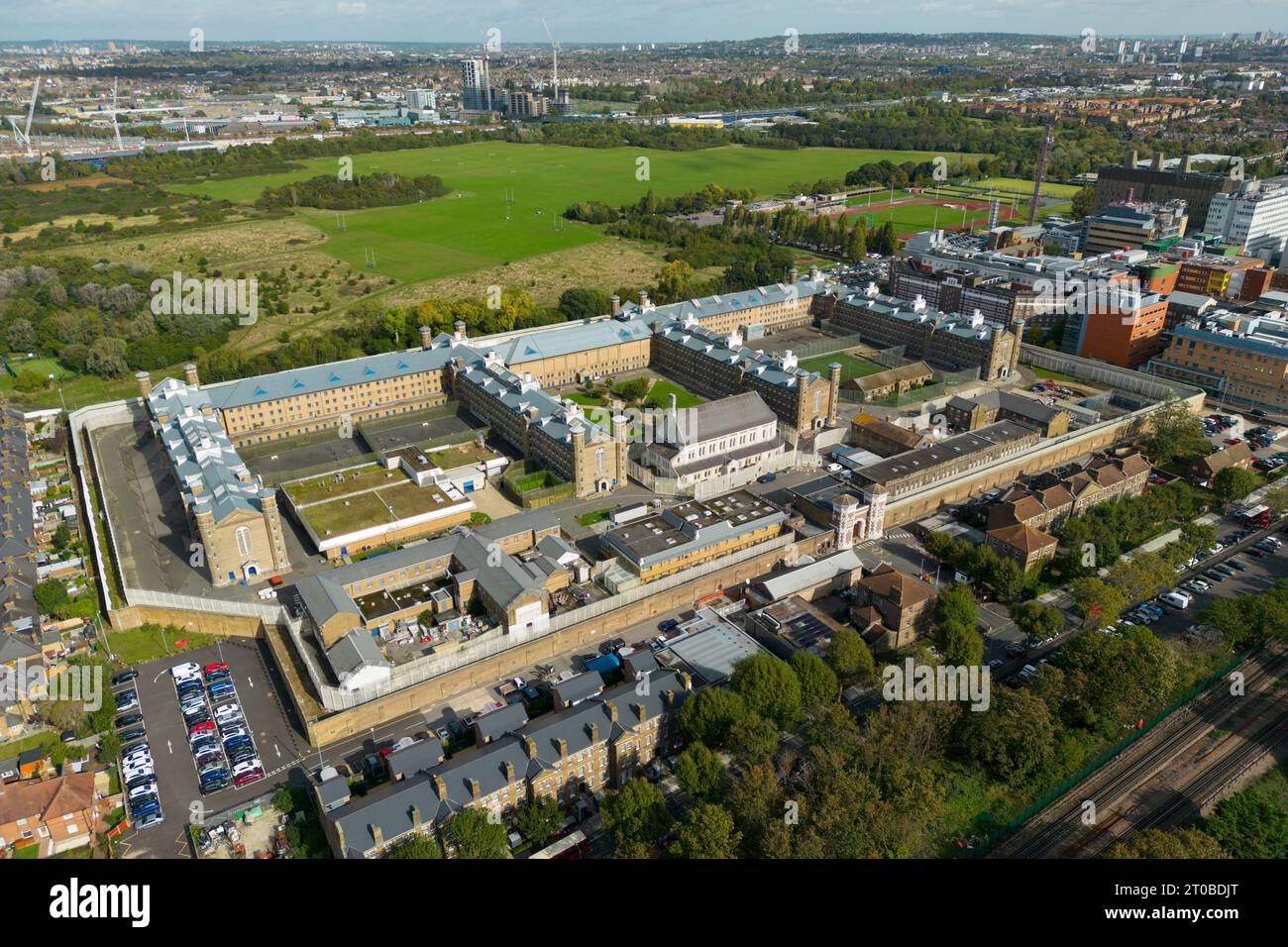 Wormwood Scrubs Prison a West London. Foto Stock